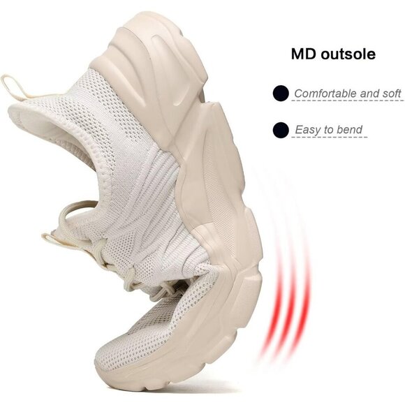 Men\'s Mesh Z71Beige Non Slip, Breathable, Athletic Sports Fashion Sneakers Shoes main image 5